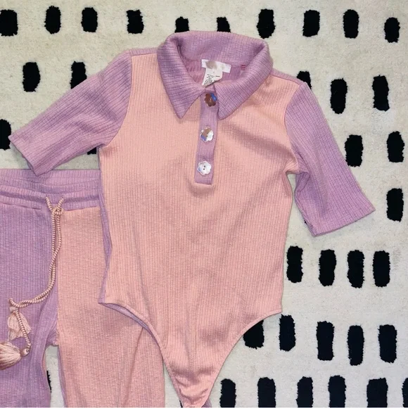 LoveShackFancy Lynx bodysuit with matching Flores pants Medium - Picture 5 of 9